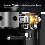 Machine à expresso 20 bars avec mousseur à lait et buse vapeur, machine à cappuccino et latte pour la maison, cadeau pour les amateurs de café
