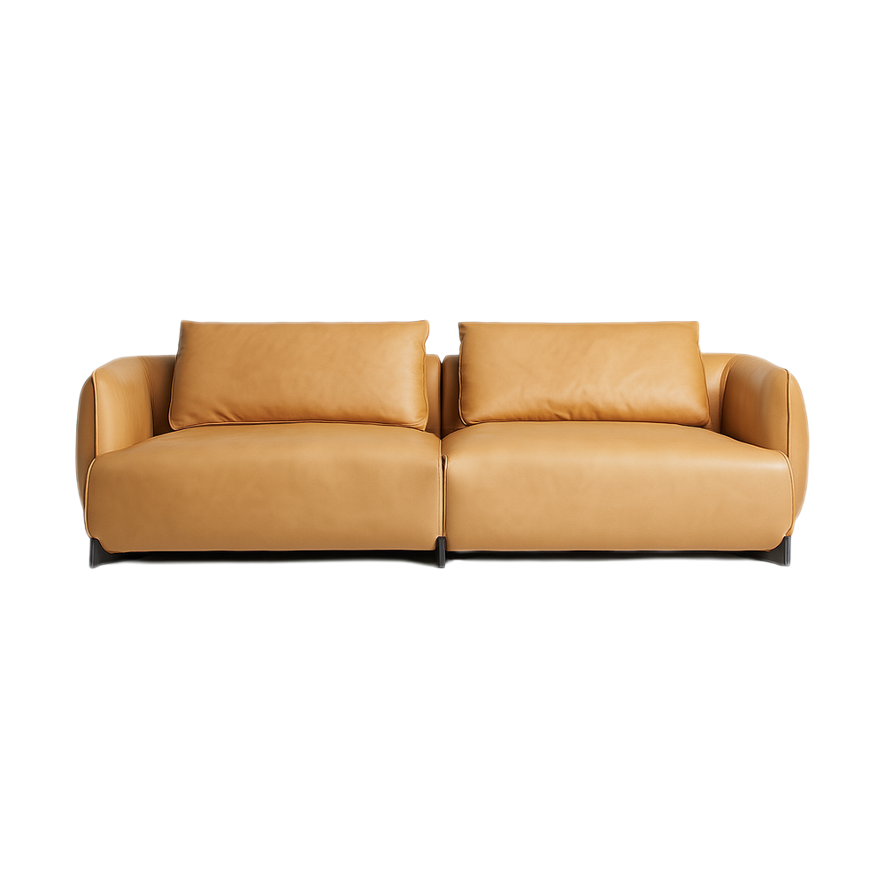 Amber Vintage Leather Sofa