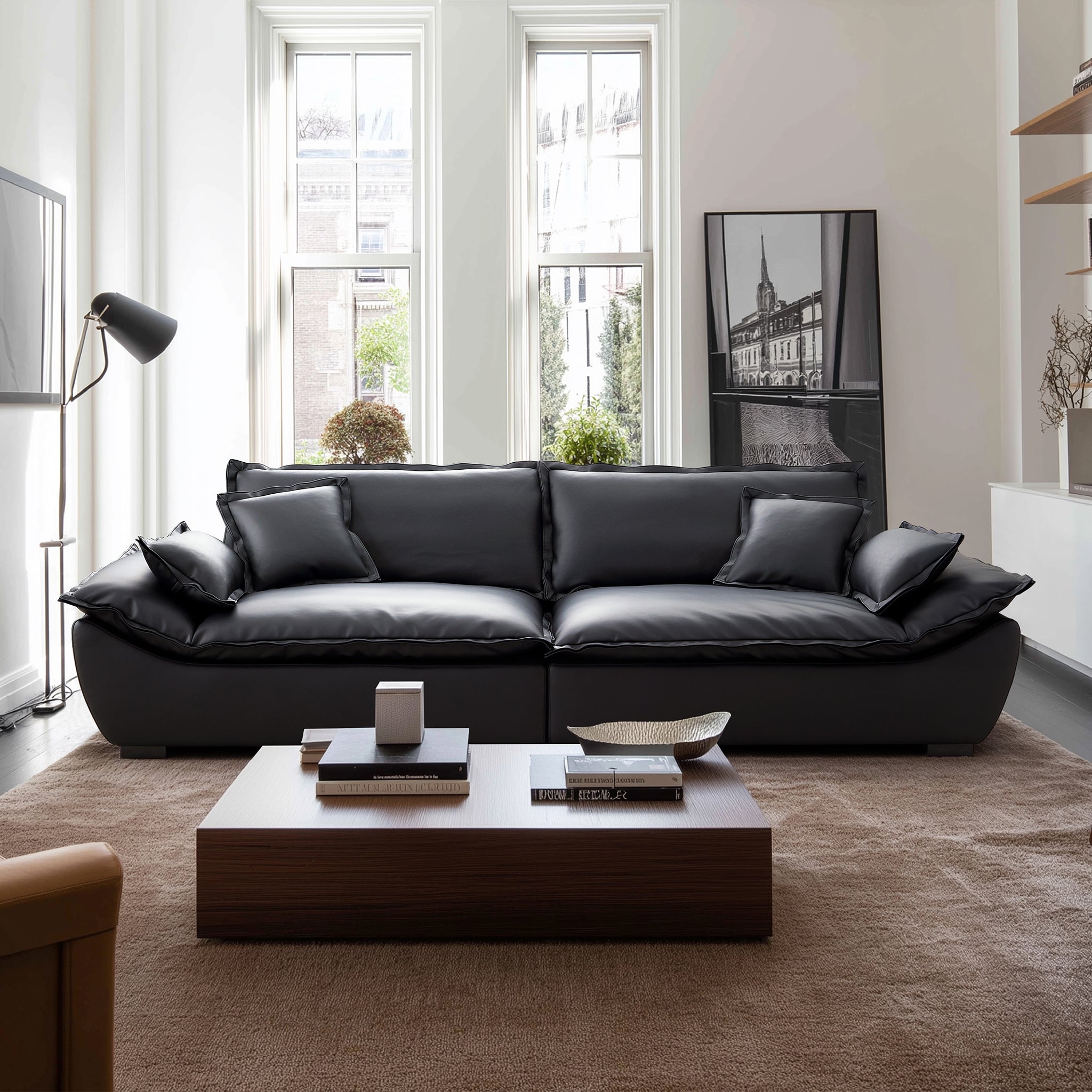 Casper Sailboat Leather Sofa
