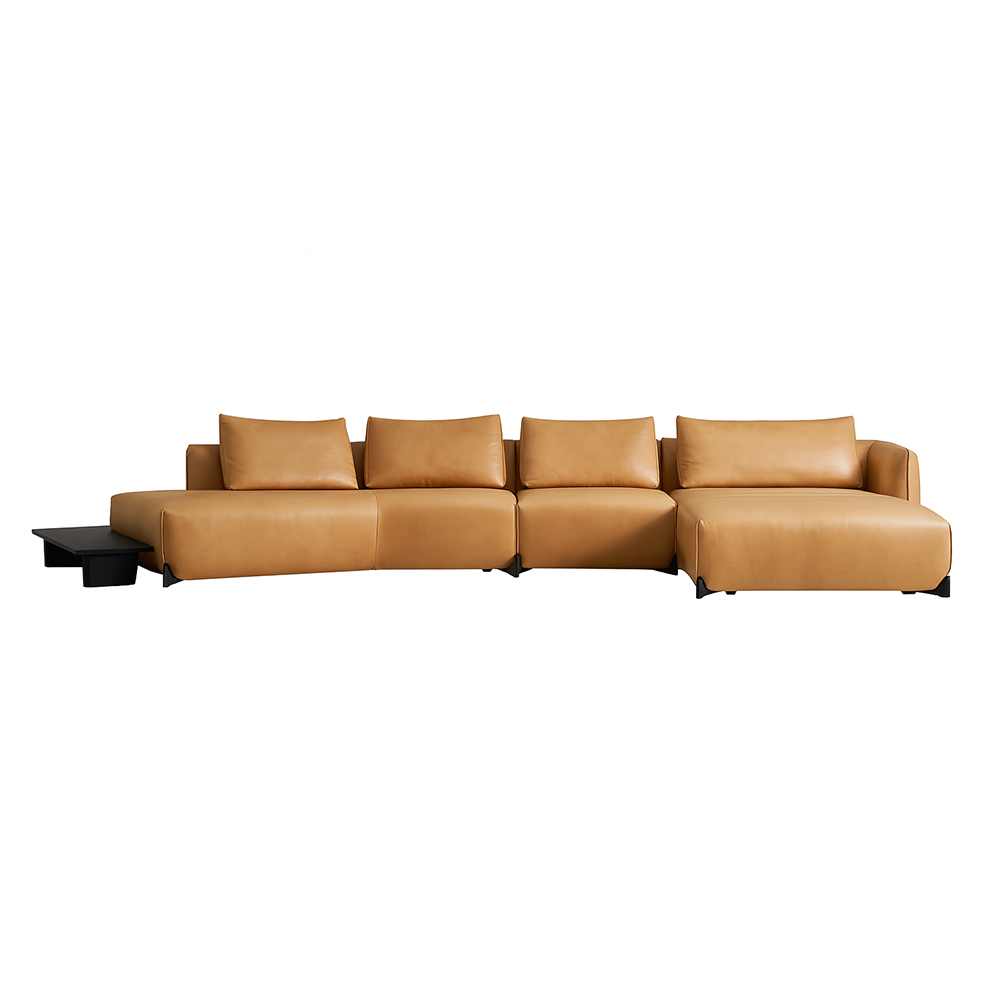 Amber Vintage Leather Sectional