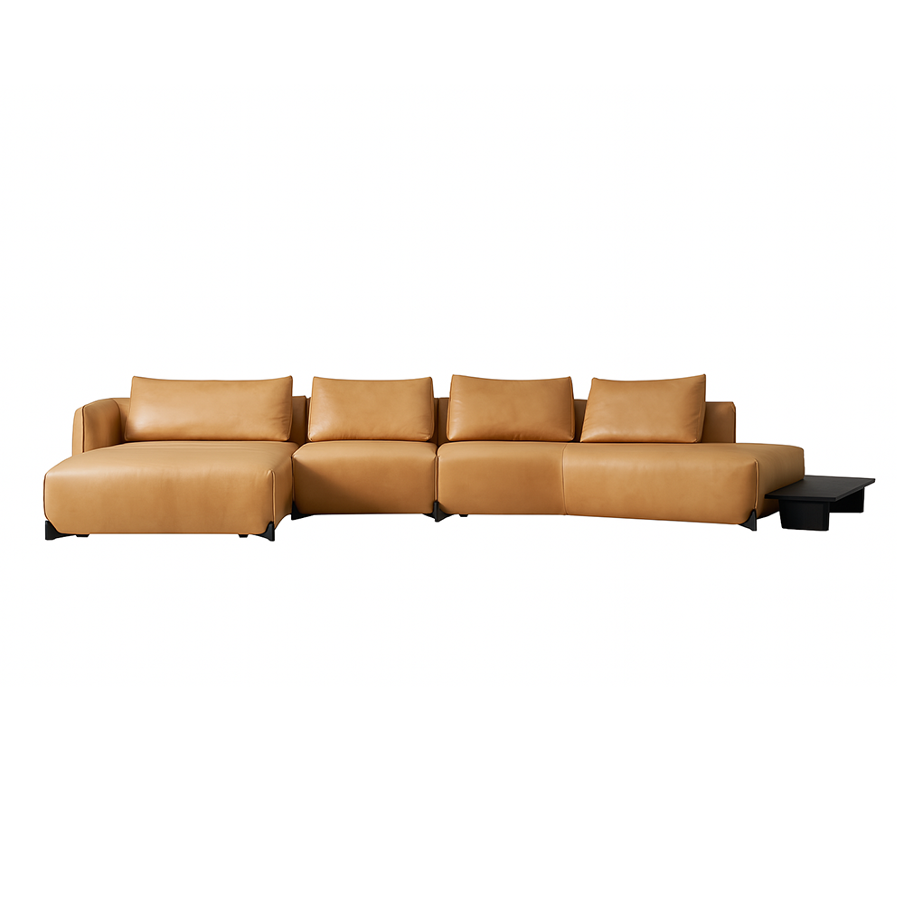Amber Vintage Leather Sectional