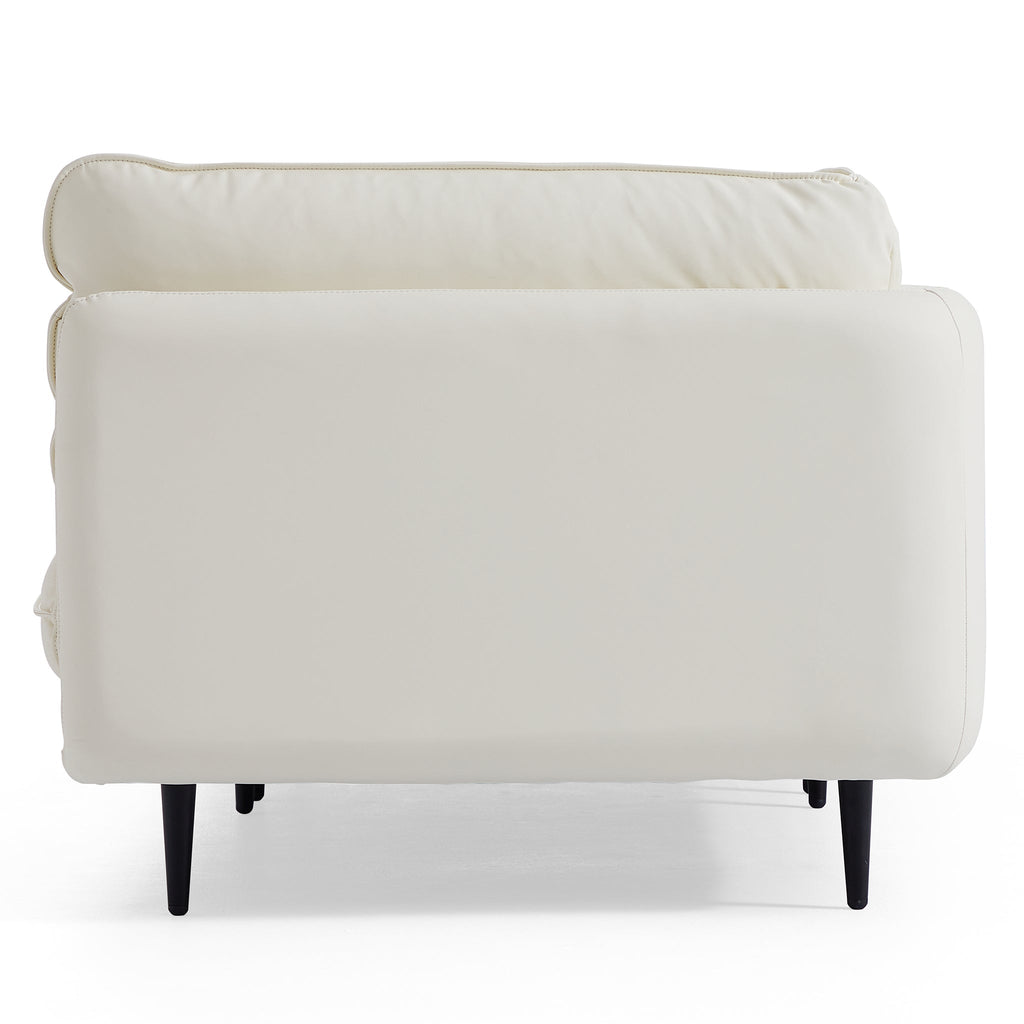 Vanilla Brown Leather Sofa