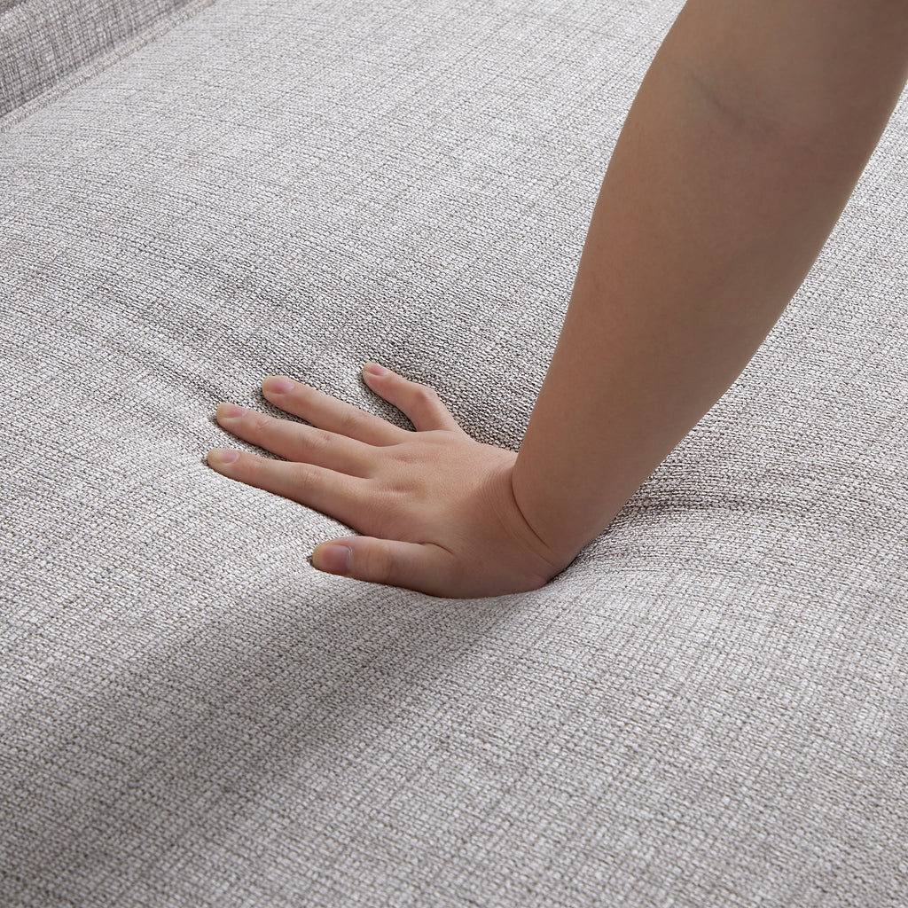 Brandy Channel Tufting Sectional with Coffee Table