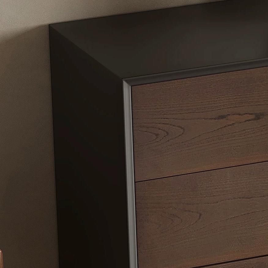 Napoli Dark Walnut Storage Sideboard Cabinet