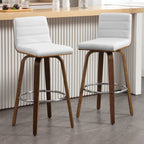 Tabourets de bar/comptoir pivotants en similicuir 26/29, lot de 2/3