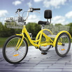 Tricycle adulte 26 pouces, 3 roues, 7 vitesses