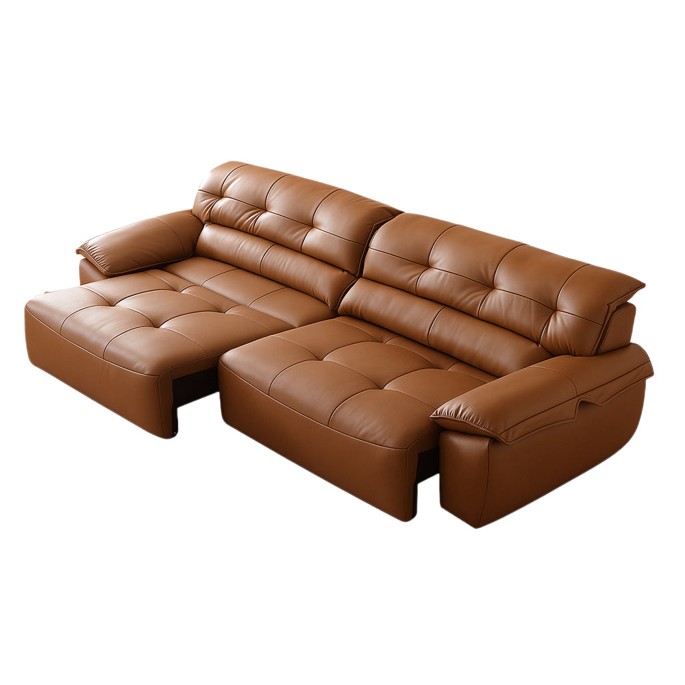 Ridhay Leather Sleeper Sofa