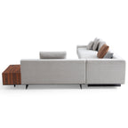 Brandy Channel Tufting Sectional with Coffee Table