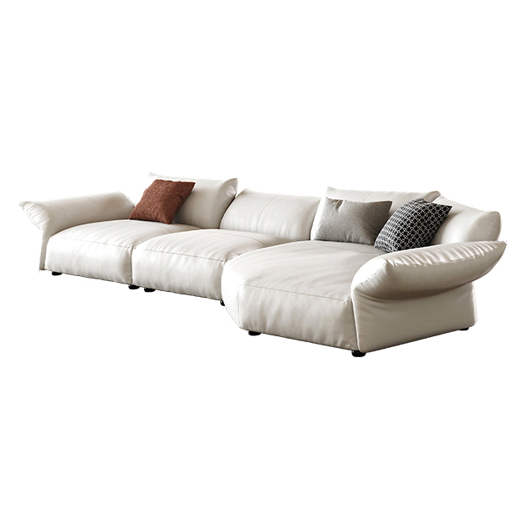 Petalo Modern Leather Sectional