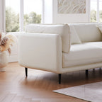 Vanilla Brown Leather Sectional