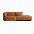 Geometry Low Profile Italian Leather Sectional