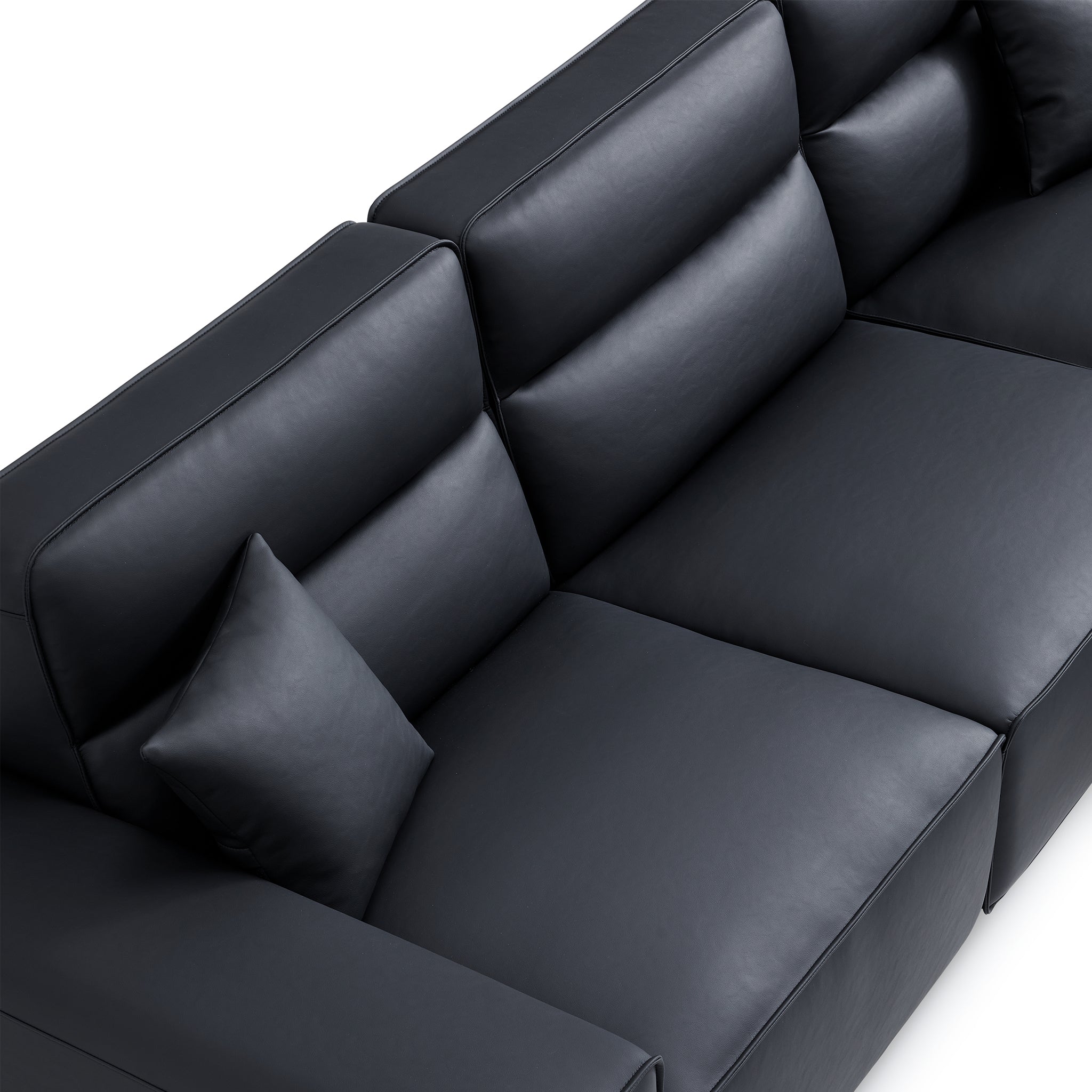 Domus High-Back Modular Leather Sectional