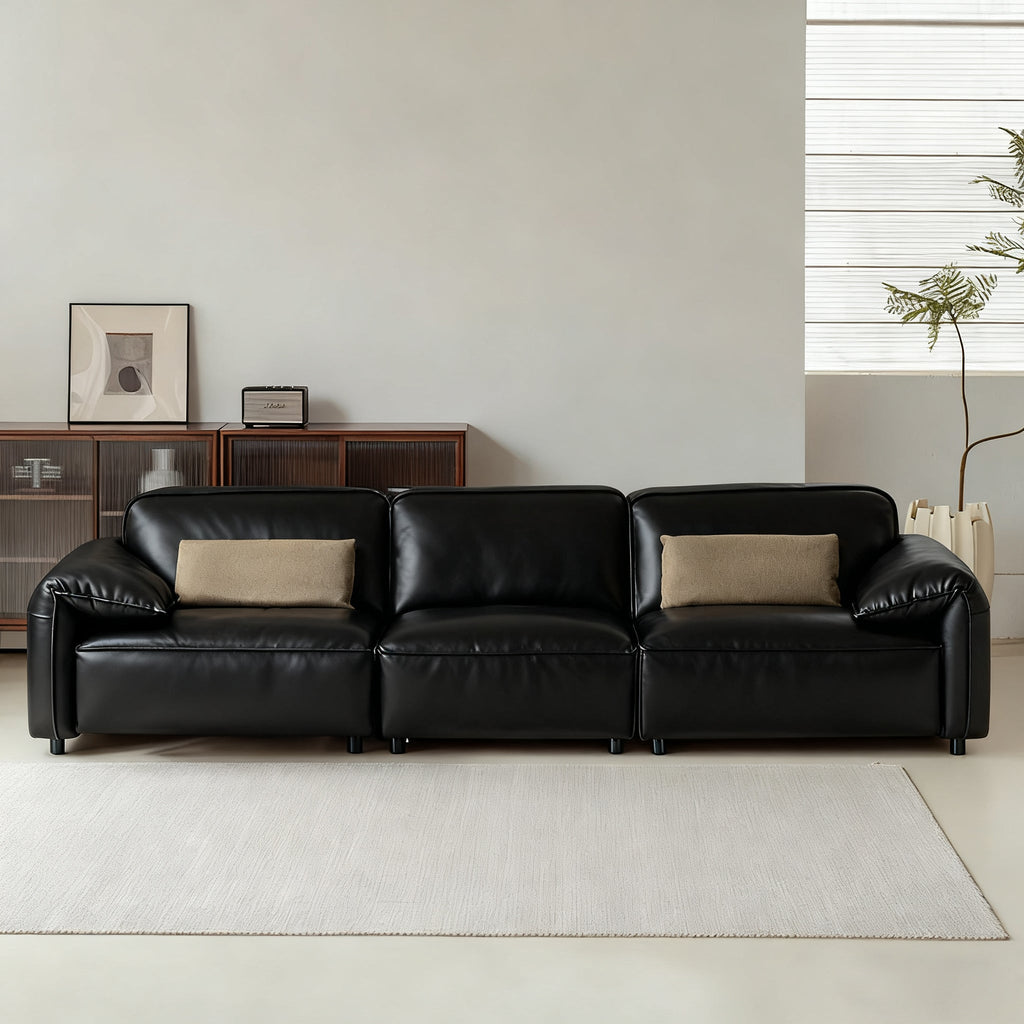 Elara Top Grain Leather Power Recliner Sofa