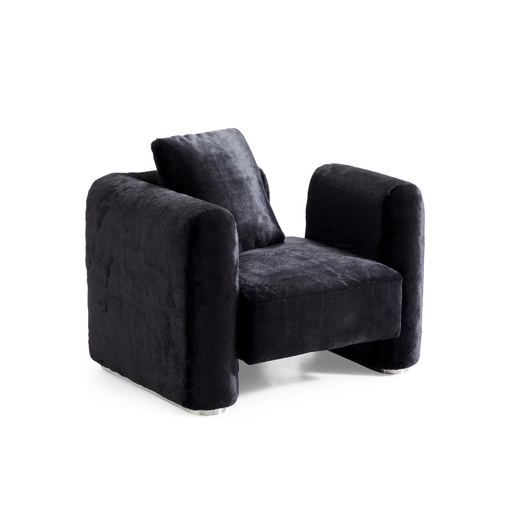 Obsidian Plush Accent Chair