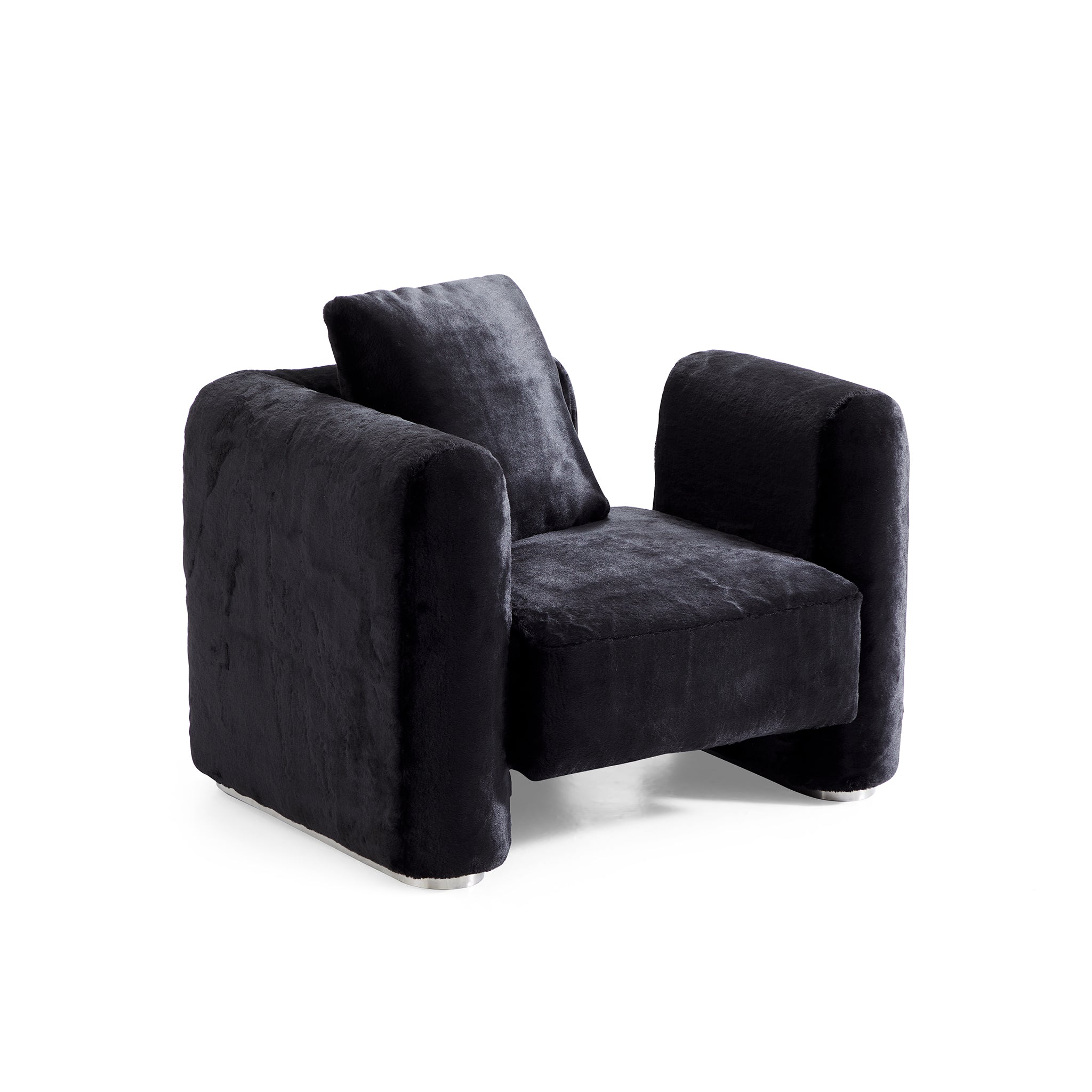 Obsidian Plush Accent Chair