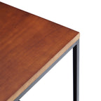 Blacksteel Walnut Storage Side Table