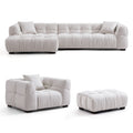 Boba Cream Leathaire Sectional Set