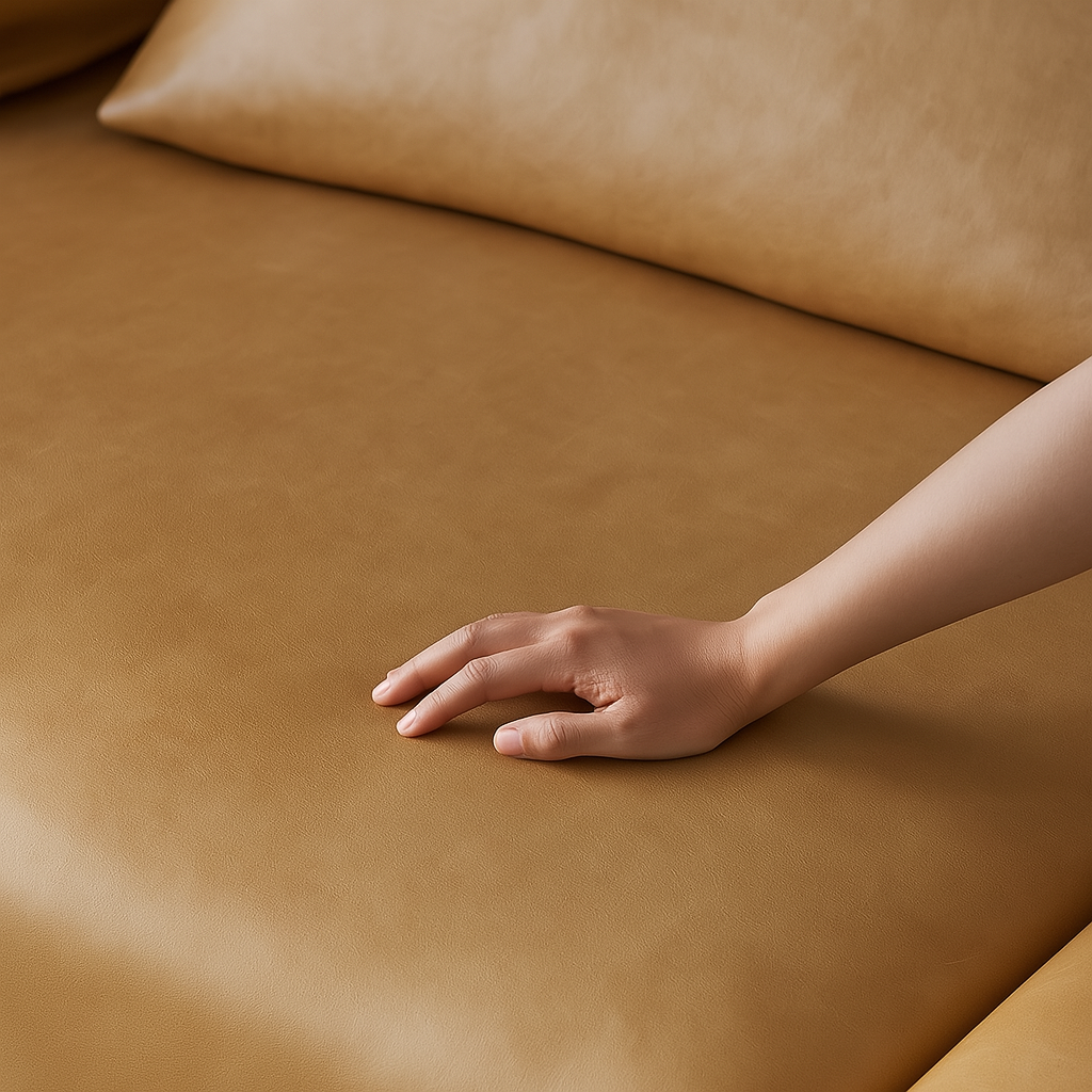 Amber Vintage Leather Sofa