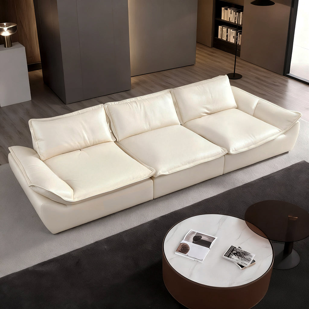 Raisa Vintage Leather Sailboat Sofa