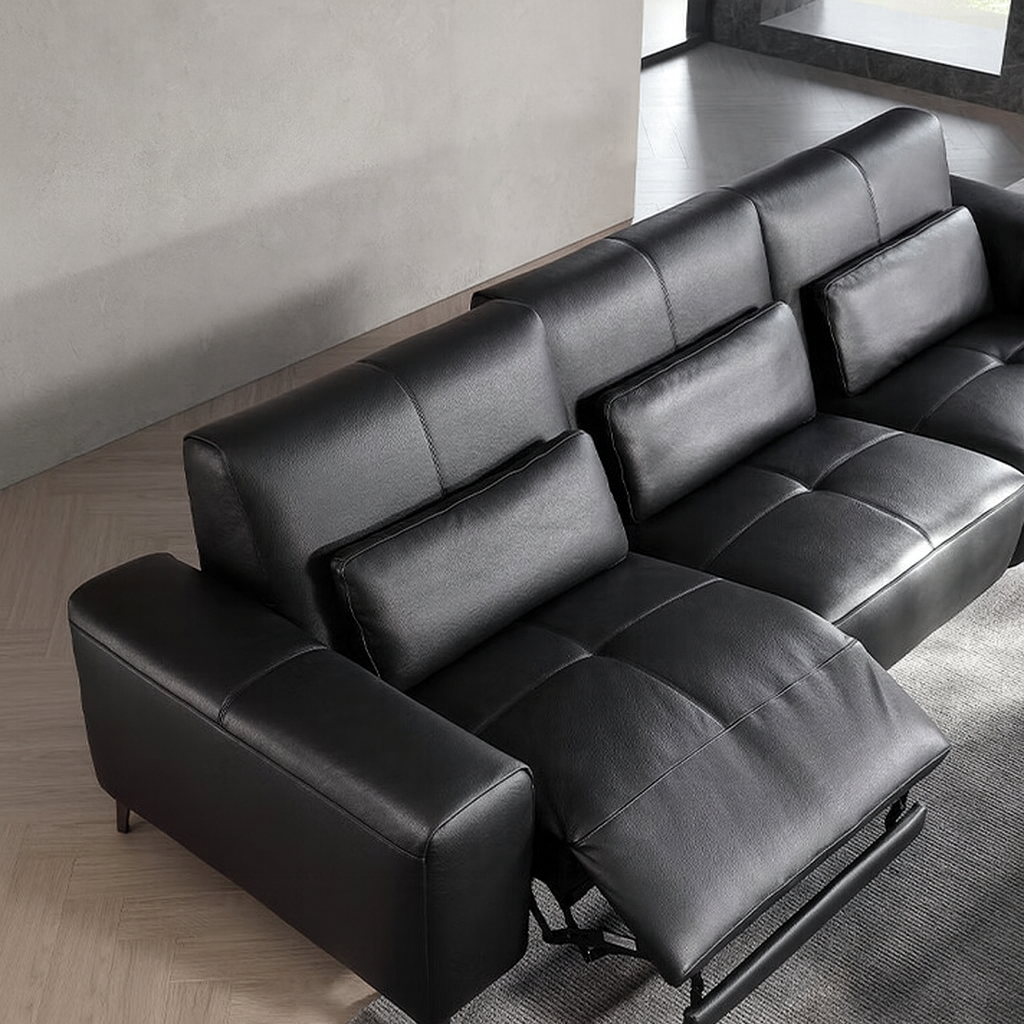 Alto Top Grain Leather Power Recliner Sofa