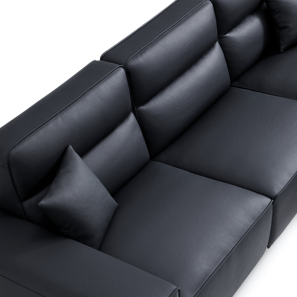 Domus High-Back Modular Leather Sofa