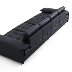 Lewis Adjustable Backrest Ultra-Wide Leather Sofa