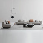 Brandy Channel Tufting Sectional with Coffee Table