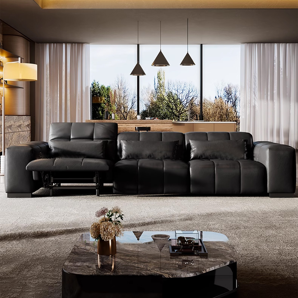 Aurelia Leather Power Recliner Sofa