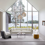 Vanilla Brown Leather Sofa