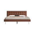 Mocha Slice Leather Bed