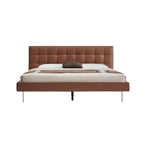 Mocha Slice Leather Bed