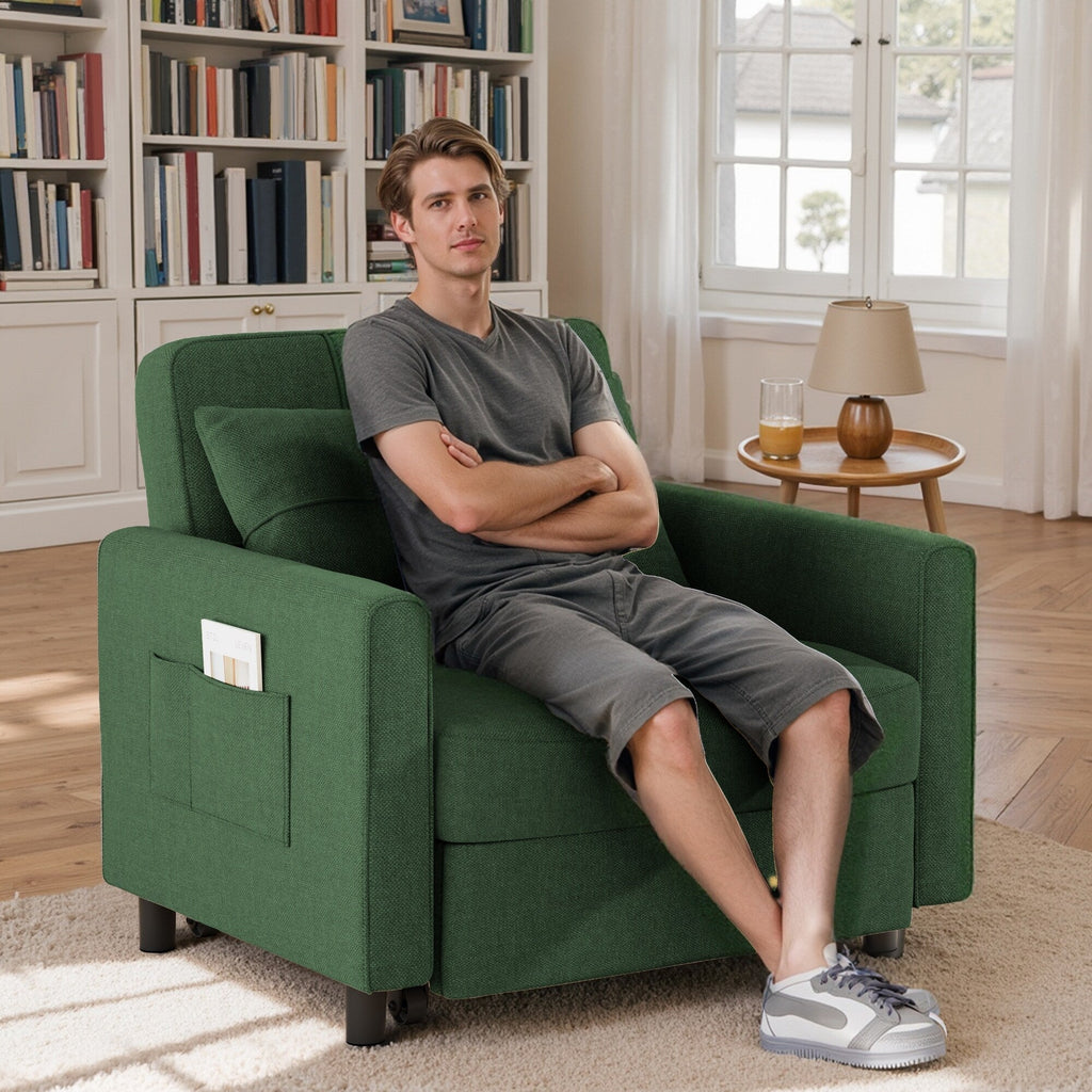 Canapé-lit 3 en 1 réglable, canapé-lit gigogne, convertible et pliable pour salon