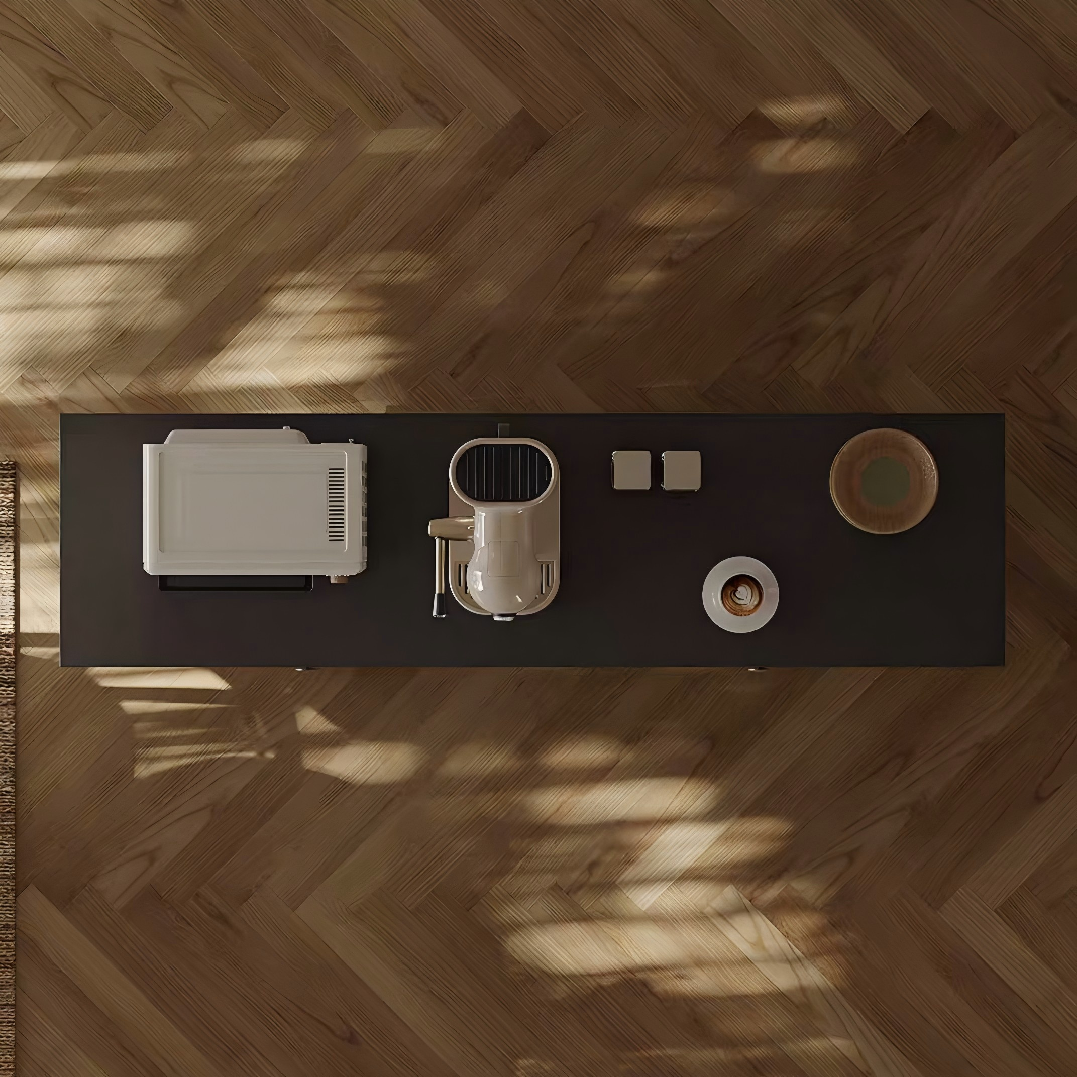 Napoli Dark Walnut Storage Sideboard Cabinet