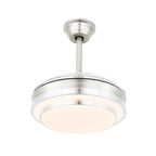 Ventilateur de plafond rétractable moderne Bella Depot 36 avec éclairage LED, pales réversibles à 6 vitesses et télécommande