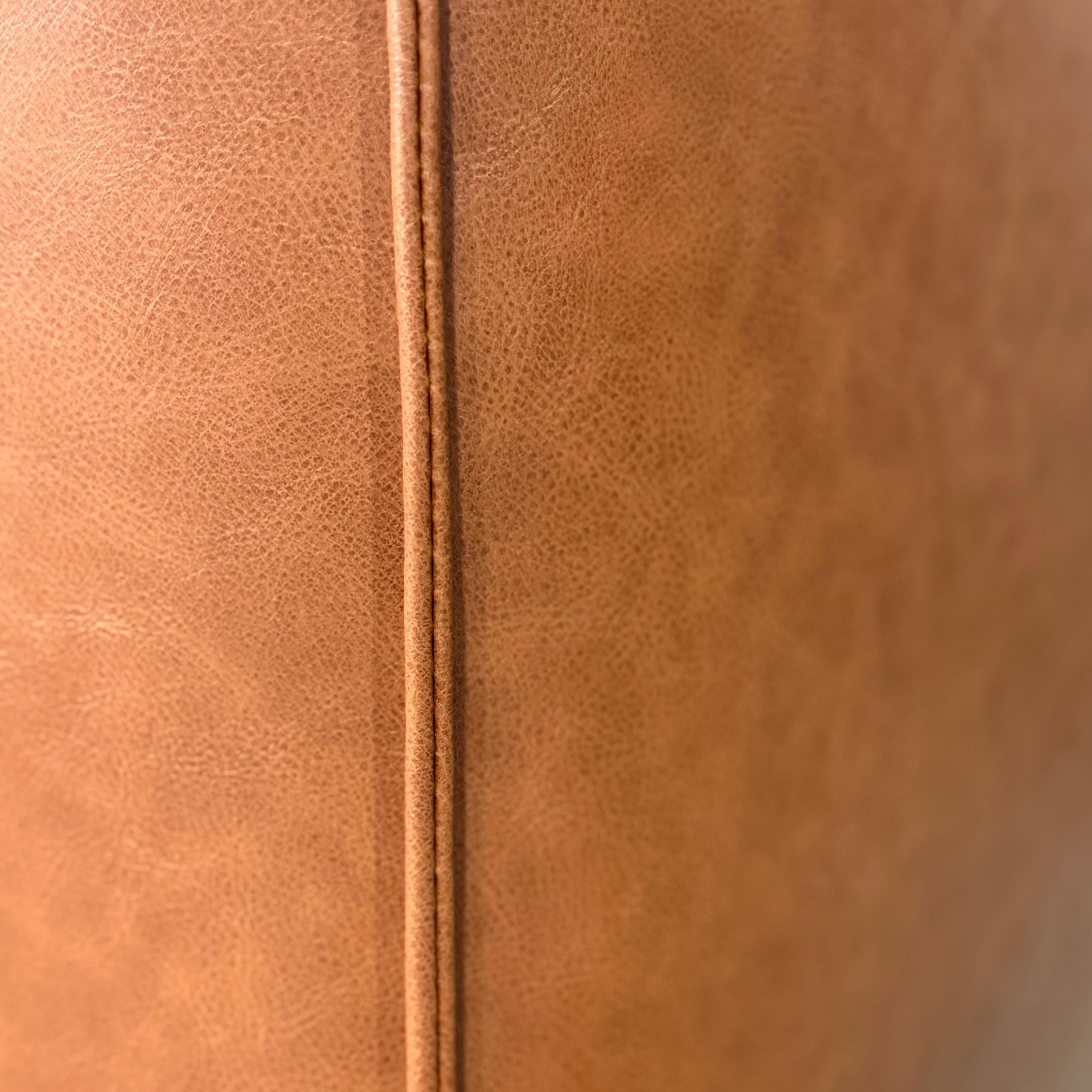 Cinnamon Leather Bed