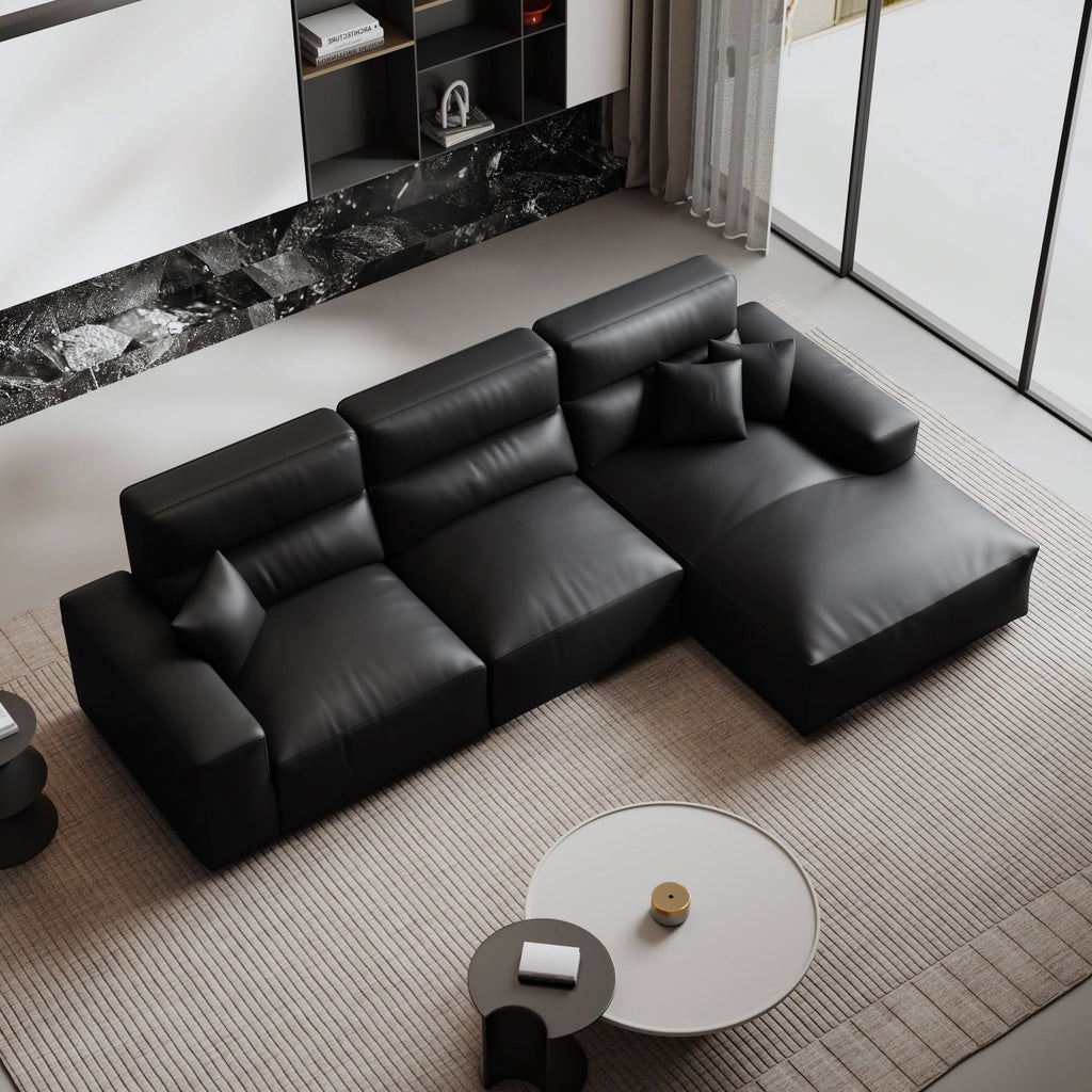 Domus High-Back Modular Leather Sectional