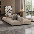 Brandy Channel Tufting Sectional with Coffee Table