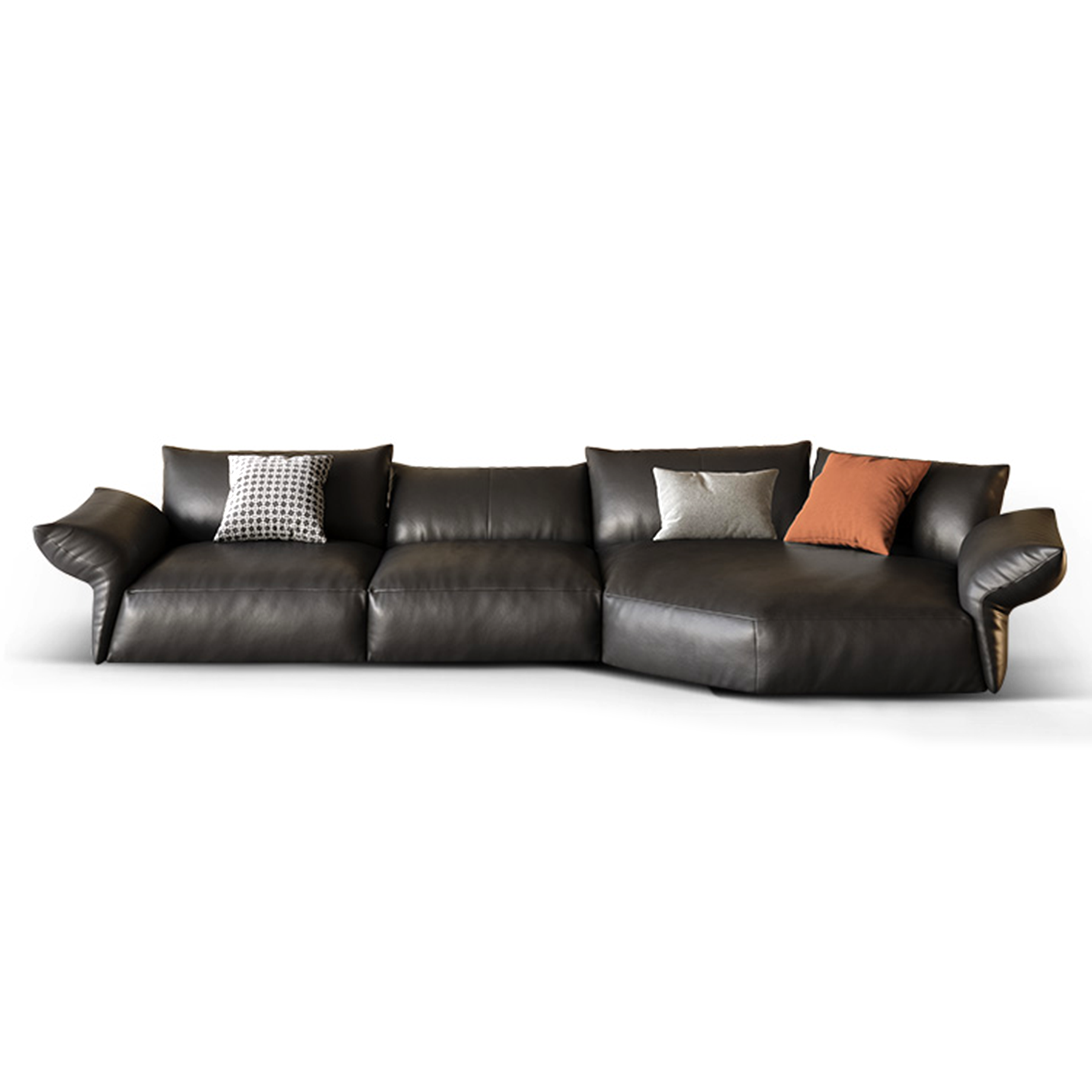 Petalo Modern Leather Sectional