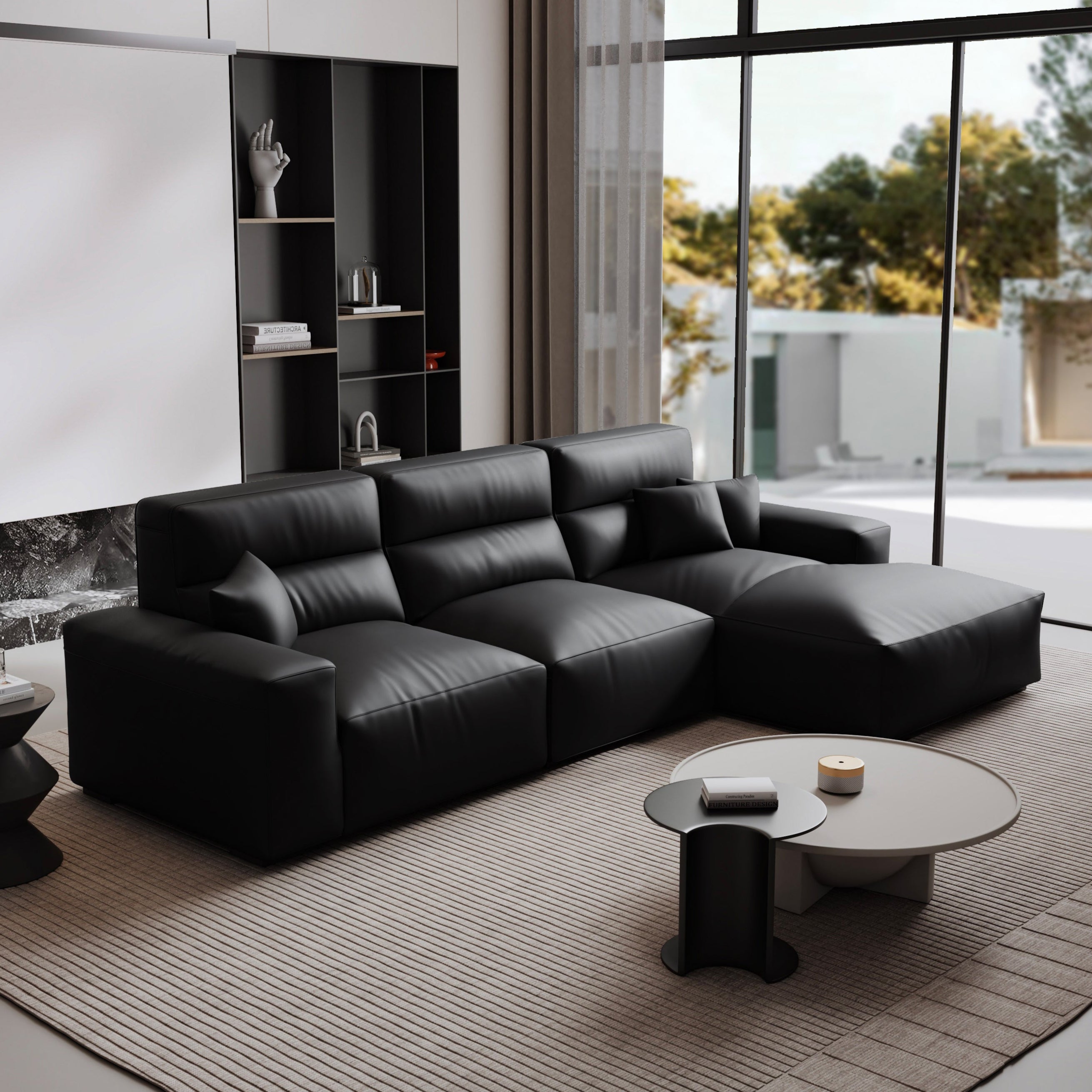 Domus High-Back Modular Leather Sectional