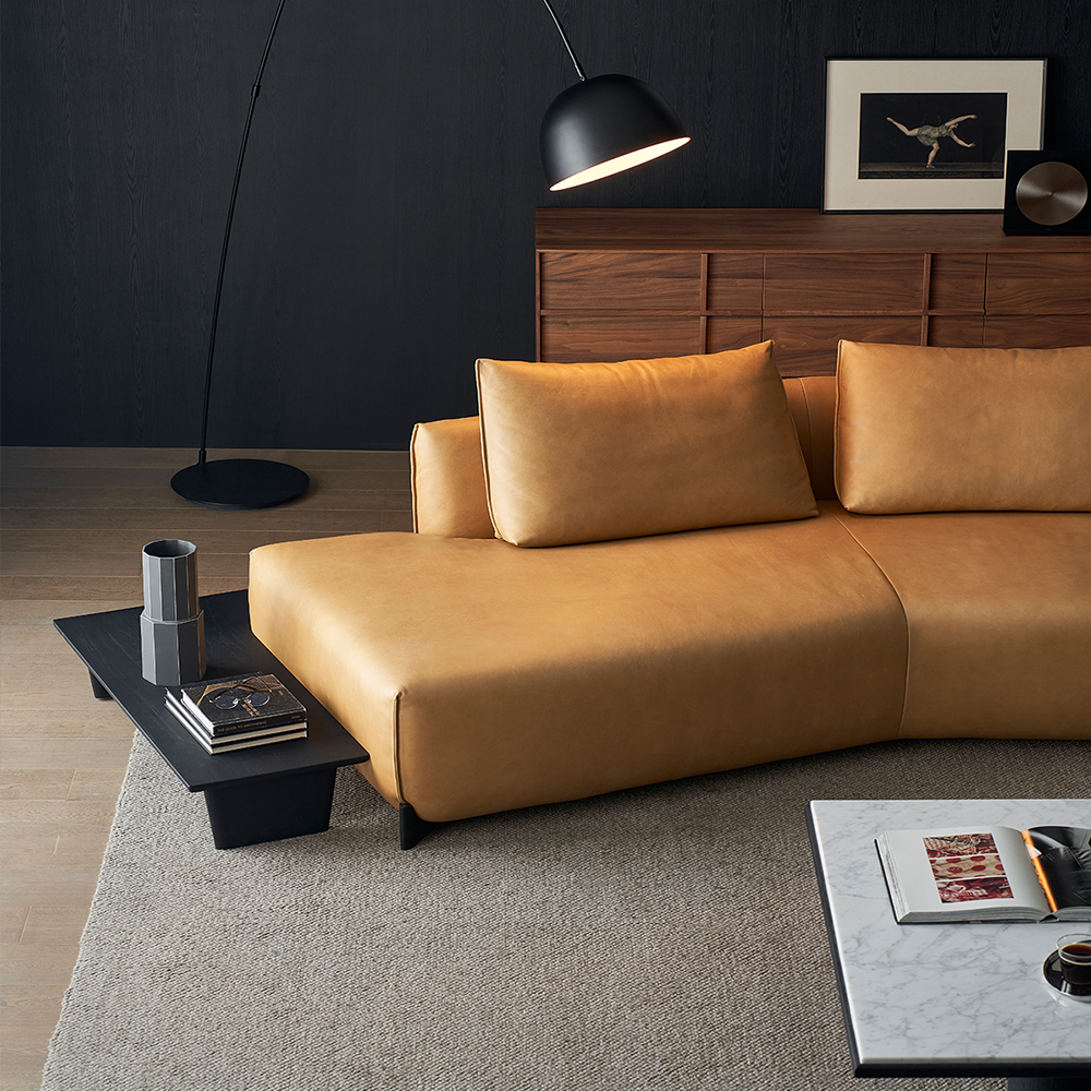 Amber Vintage Leather Sectional