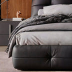 Chocolate Leather Bed