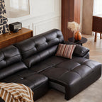 Ridhay Leather Sleeper Sofa