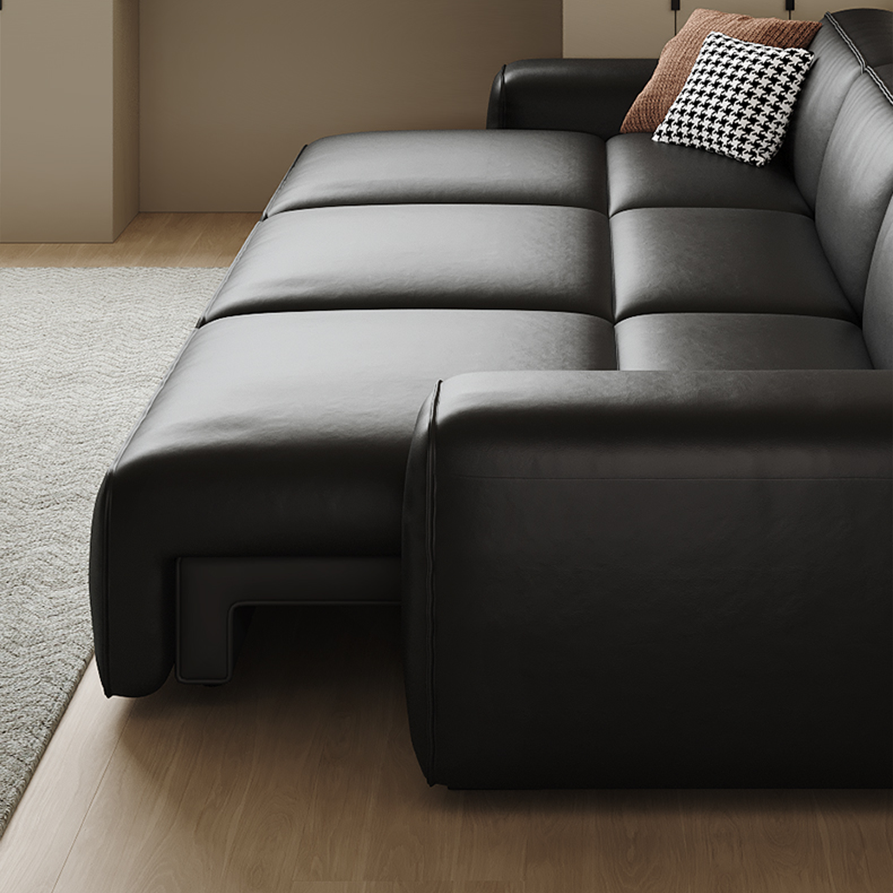 Domus Leather Power Sleeper Sofa