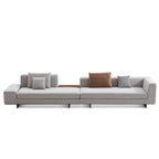 Brandy Channel Tufting Sectional with Coffee Table