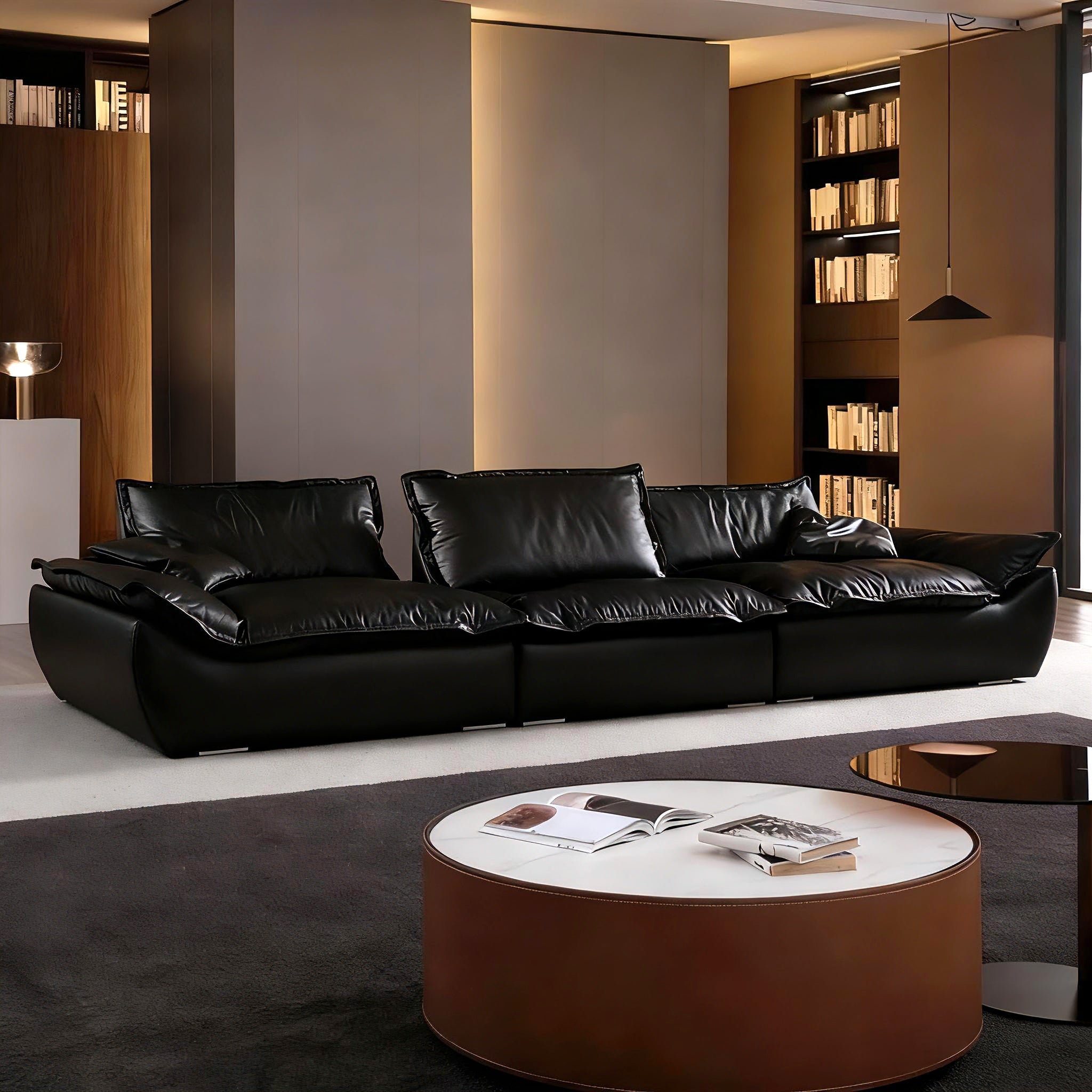 Raisa Vintage Leather Sailboat Sofa