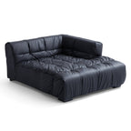 Boba Black Leathaire Sectional