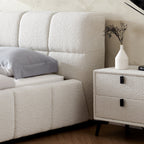 Cushy Boucle Fabric Bed