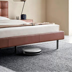 Mocha Slice Leather Bed