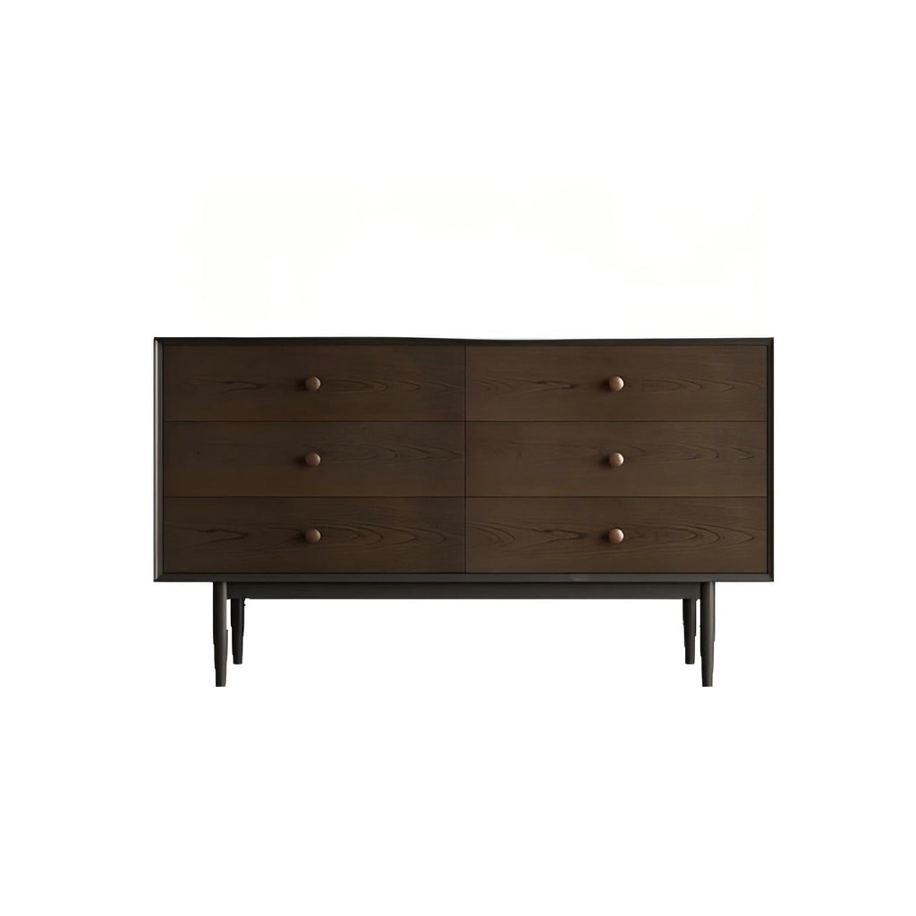 Napoli Dark Walnut Storage Sideboard Cabinet