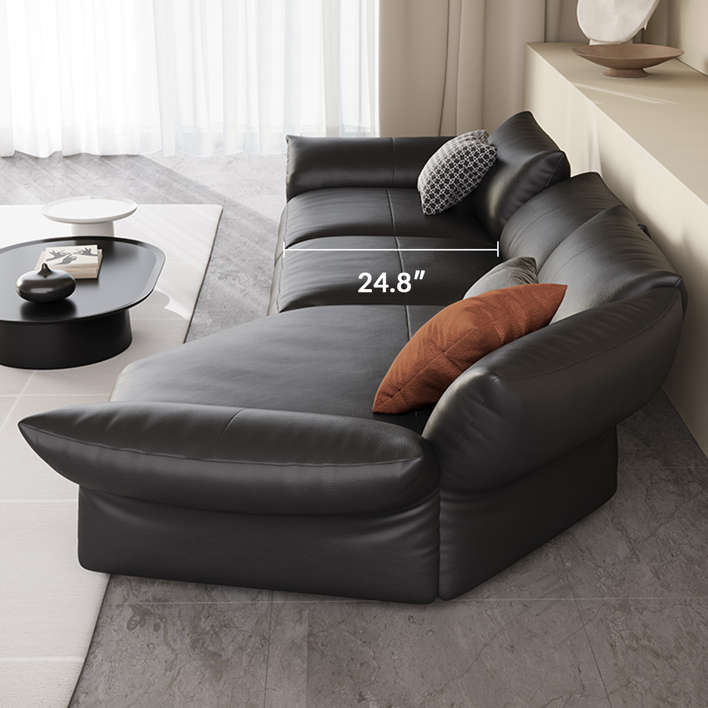 Petalo Modern Leather Sectional